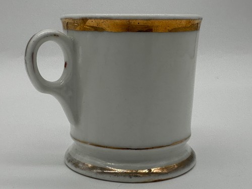 Antique Occupational Shaving Mug Slaughterhouse Cattle Butcher 19th Century - Picture 4 of 6