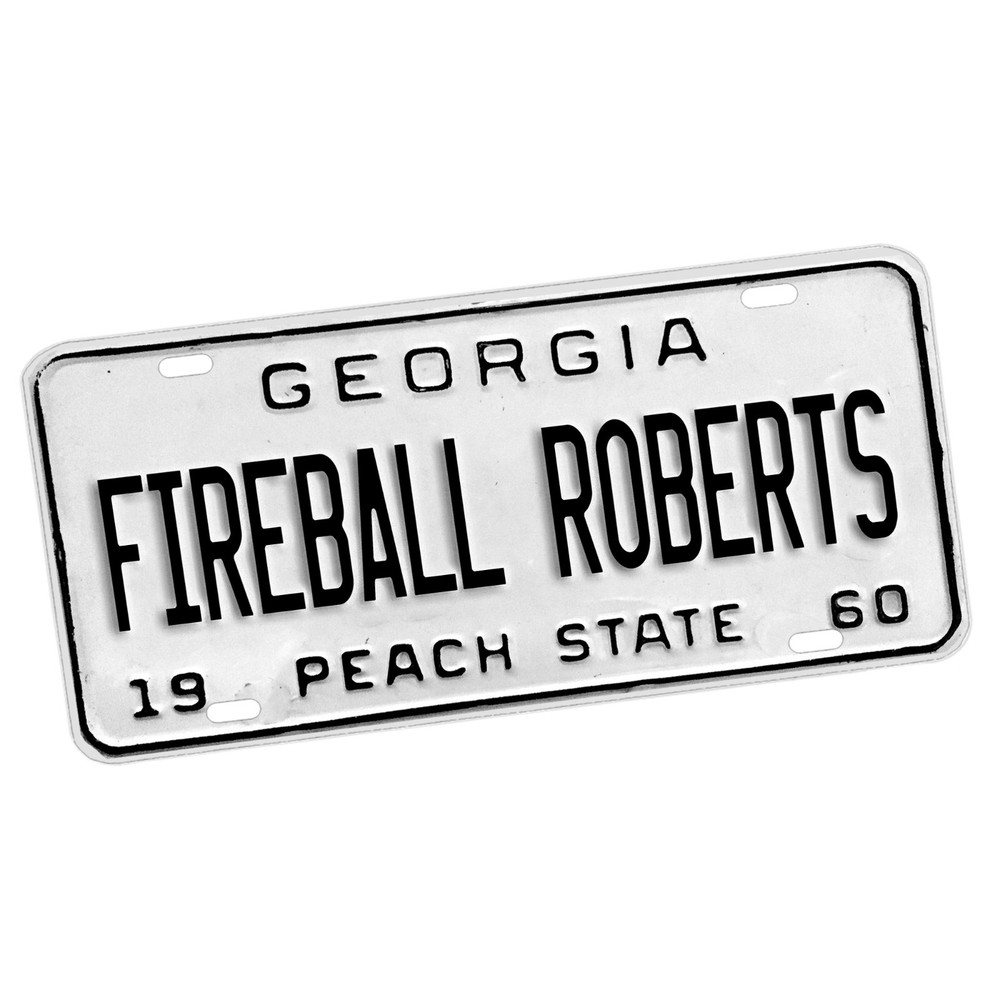 Fireball Roberts Race Car Driver #22 Florida 1962 Repod. Aluminum License Plate