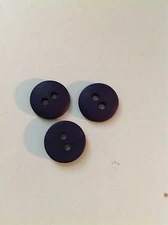 NEW 25 Pc. Lot 1/2 INCH  NAVY BLUE DULL/ MATTE FINISH BUTTONS