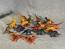 Mini Plastic Dinosaur Figures Lot of 22 About 2 Inches In Size
