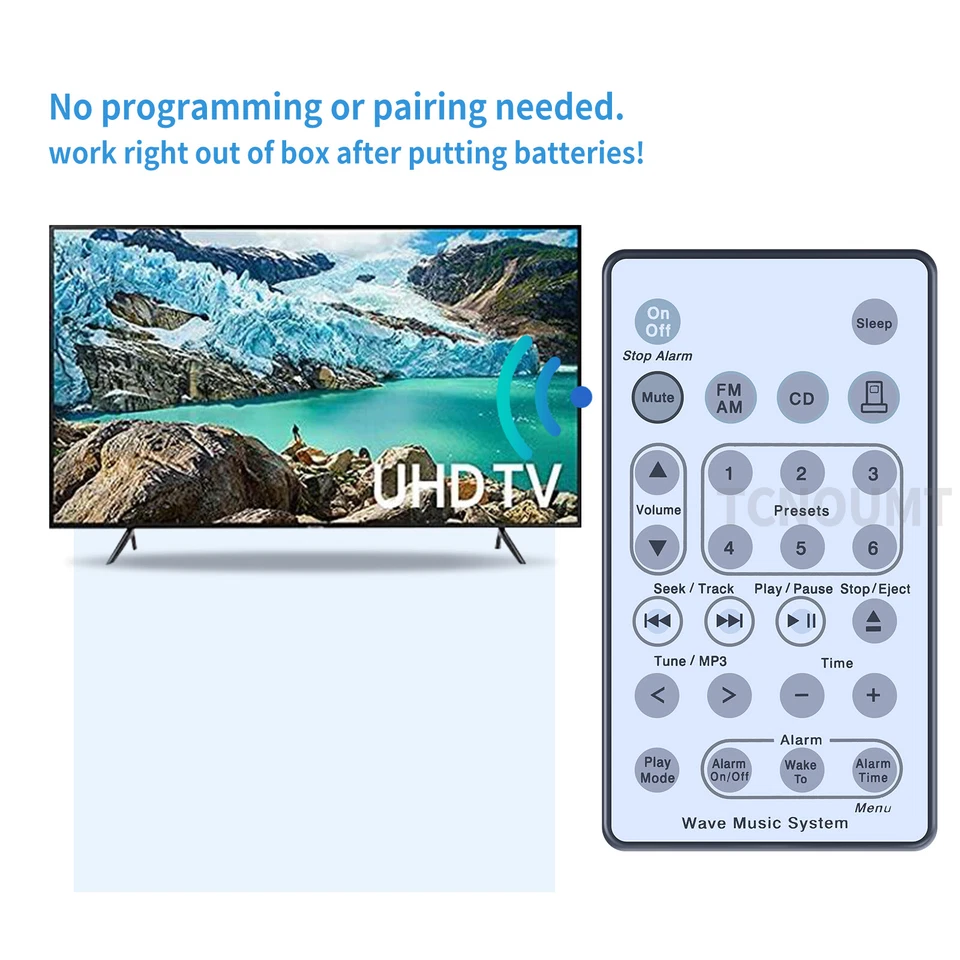 Ersatz Fernbedienung passend für Bose Wave Music System AWRCC3 AWRCC4 - Bild 4 von 4