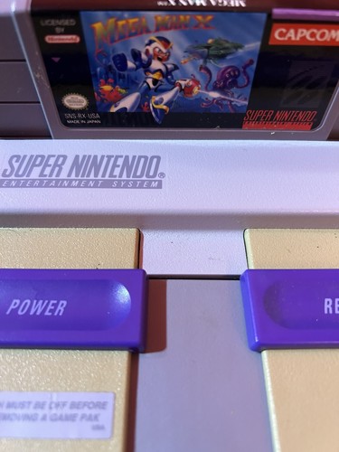 Super Nintendo MEGA MAN X AUTHENTIC ORIGINAL Only Cartridge Tested & Works - Picture 4 of 4