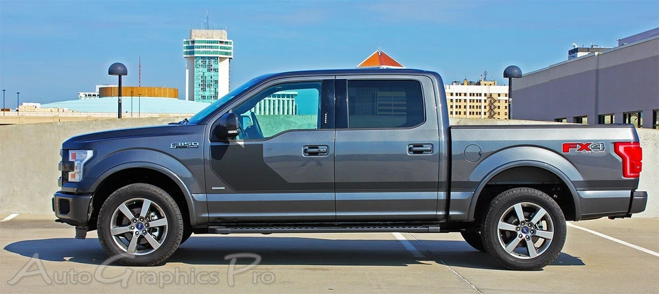 Kit de gráficos de vinilo laterales de hockey 2015-2020 calcomanías laterales rayas para Ford F-150 Foto 2 de 4
