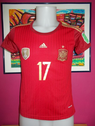 Maillot football ADIDAS Espagne champion coupe du monde FIFA 2010 S N°17 KOKE - Picture 1 of 4