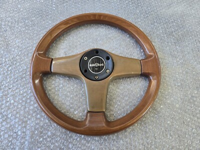 Italvolanti WOOD STEERING WHEEL GREAT GENUINE PART AE86 BMW BENZ
