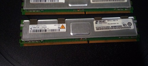 Lot of 4 x1GB (4GB total) "1GB 2Rx8 PC2-5300F-555-11" Server Memory (DiMM DDR2) - Picture 2 of 2