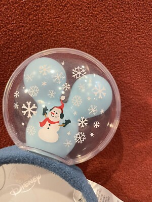 DISNEY PARKS MINNIE EARS Christmas Winter Snow Much Fun  display picture 3