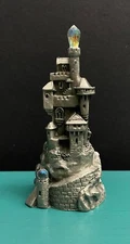 Hudson Pewter Fantasy Fairy Tale Mtn Top Cliff Castle Towers Figurine LOTR GOT