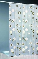 Moderner Duschvorhang +Ringe 180X200Cm/Top QualitäT /Vorhang Dusche Bad (017100)