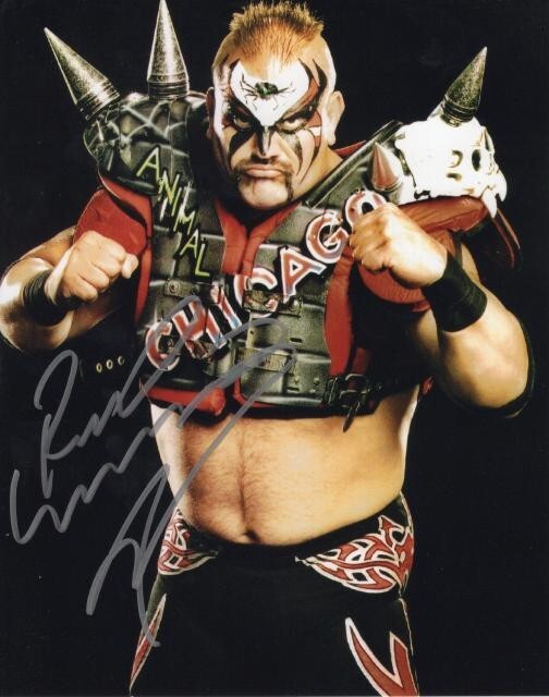 スポーツ選手 The Road Warriors autograph Road Warrior Animal Hand Signed 8 x 10 Photo Autograph WCW