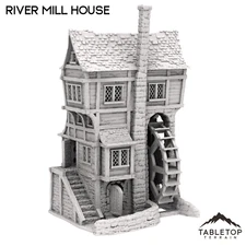 River Mill House - Fantasy Tabletop Terrain 