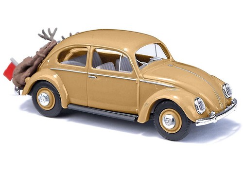Busch 52966- 1:87 H0  - Volkswagen  VW Käfer Ovalfenster Hirsch gold  NEU OVP - Bild 1 von 3