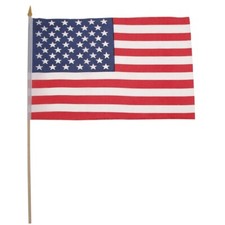 MFH Fahne USA Polyester Holzstiel 30 x 45 cm Flagge Vereinigte Staaten Amerika