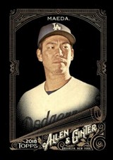 2018 TOPPS ALLEN GINTER X BASEBALL BASE CARD #88 KENTA MAEDA DODGERS