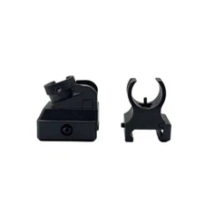 RGB Tactical Low Iron Steel Front & Rear Sight Set Picatinny Diopter Metal Scope