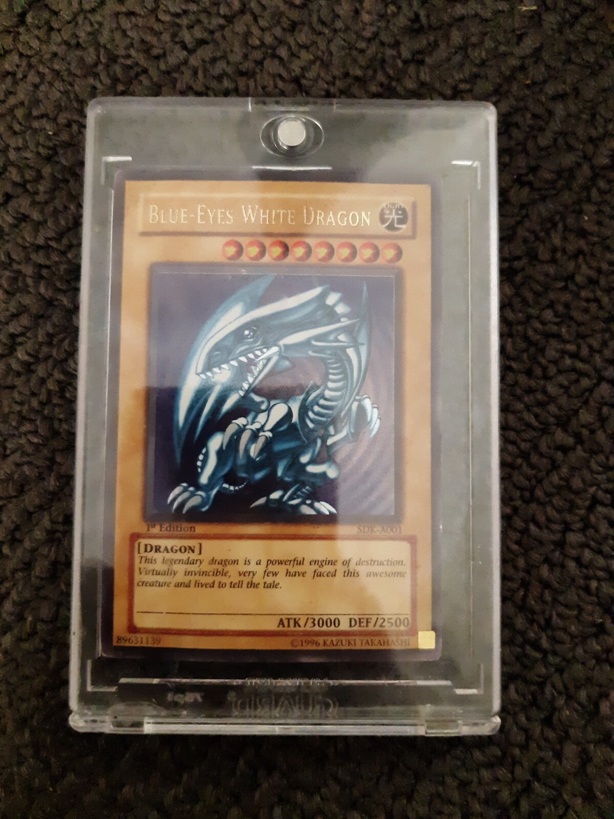 1996/2001 Ultra rare 1st edition Blue Eyes White Dragon SDKA001 eBay