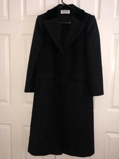 Jg Hook Petite Size Mp 100% Wool Gray Coat Jacket Women Stylish Formal Made Usa