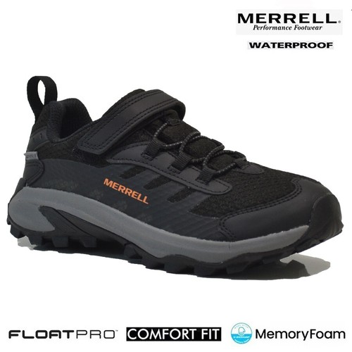 MERRELL NIÑOS NIÑAS IMPERMEABLES CAMINAR SENDERISMO CORRER TREKKING ZAPATILLAS AL AIRE LIBRE - Imagen 17 de 25