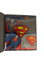 SUPERMAN Socks DC Comics 4 pair Crew Socks - Men's Shoe Size 6-12 - NEW