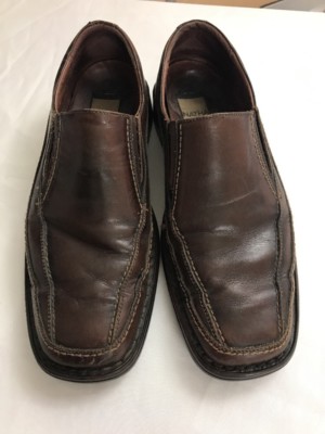 Natha Studio Mens‎ Leather Slip On Dress Shoes Size 9.5 Brown Comfort Natha Studio Mens Leather Slip On Dress Shoes Size 9.5 Brown  main image 2