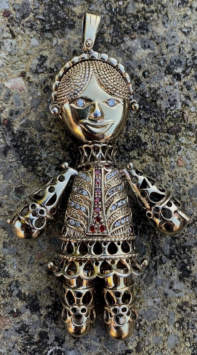 Gold ragdoll deals pendant
