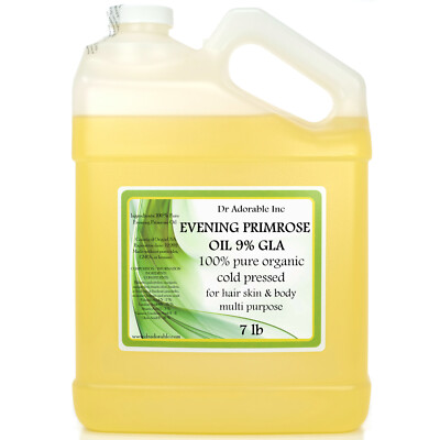 7 LB / 1 Gallon Premium 100% Pure Organic Cold Pressed Best Evening Primrose Oil