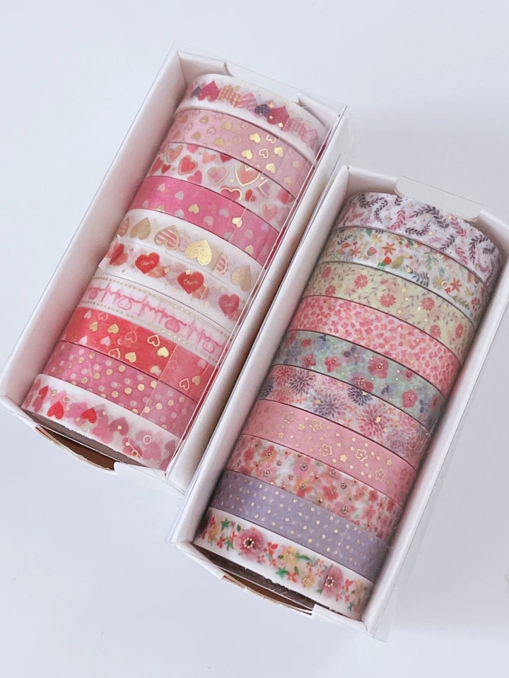 Sticky Slim Masking Washi Tape Papers Roll Gilding Scrapbooking Note Stickers - image 2 of 4