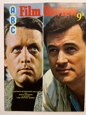 ABC Film Review Mag December 1969 Cover Patrick McGoohan & Rock Hudson 060G