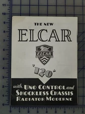 1929 Elcar Brochure