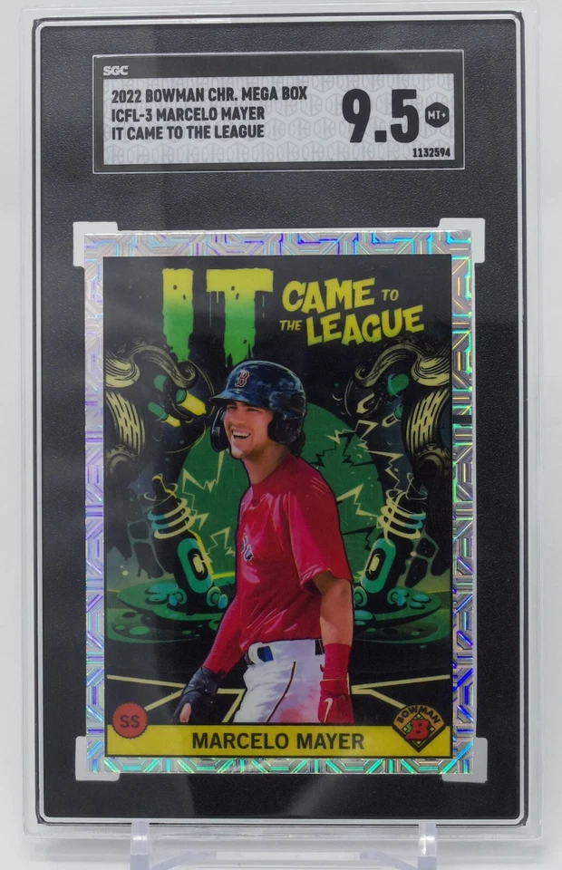 2022 Bowman Chrome It Came to the League Mojo #ICFL-3 Marcelo Mayer SGC 9.5 - Image 3 of 4