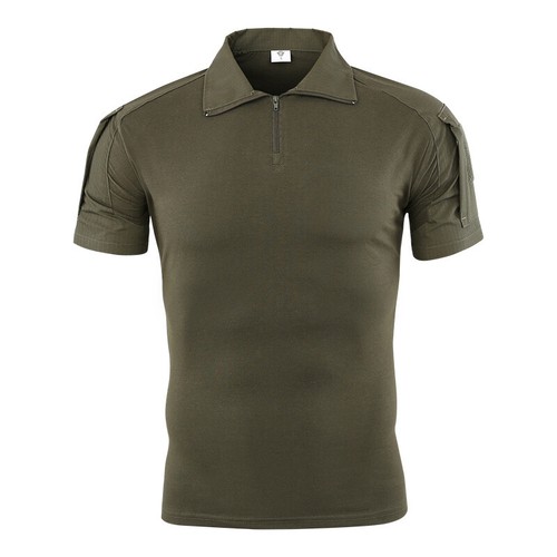 Tactical Shirt Short Sleeve Combat Shirt Top Camo Airsoft Paintball Gear Hunting - Picture 17 of 29