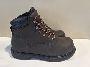 Worx By Red Wing Shoes Mens Work Safety Boots Brown Lace Up Padded Collar 11.5 M WORX by Red Wing Men main image 3