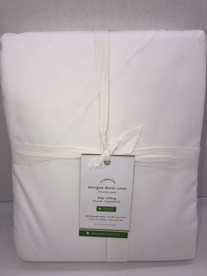 New Pottery Barn Morgan 400 Thread Count Organic King Duvet