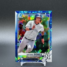 2021 Bowman Sapphire Antonio Gomez 1st Chrome Rookie Card - NY Yankees RC. rookie card picture