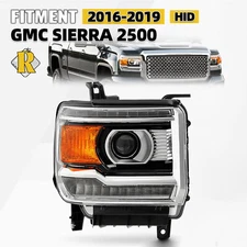 For 2016-2019 GMC Sierra 2500HD HID Headlight w/ LED DRL Right Passenger Side