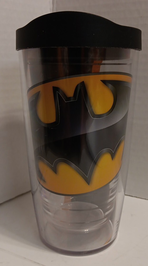 Batman Logo Clear Tumbler 16oz  Double Walled