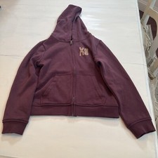 Vans Zip Up Hoodie Boys Size Large With Front Pocket Back graphic Off The Wall