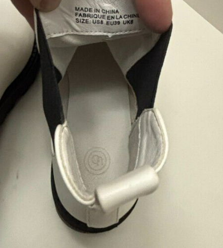 Urban Outfitters UO Gruesas Chelsea Botines Negro Blanco Cremallera Para Mujer’s 8 - Imagen 9 de 12