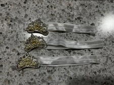 Newborn Infant Crown Headband WHITE