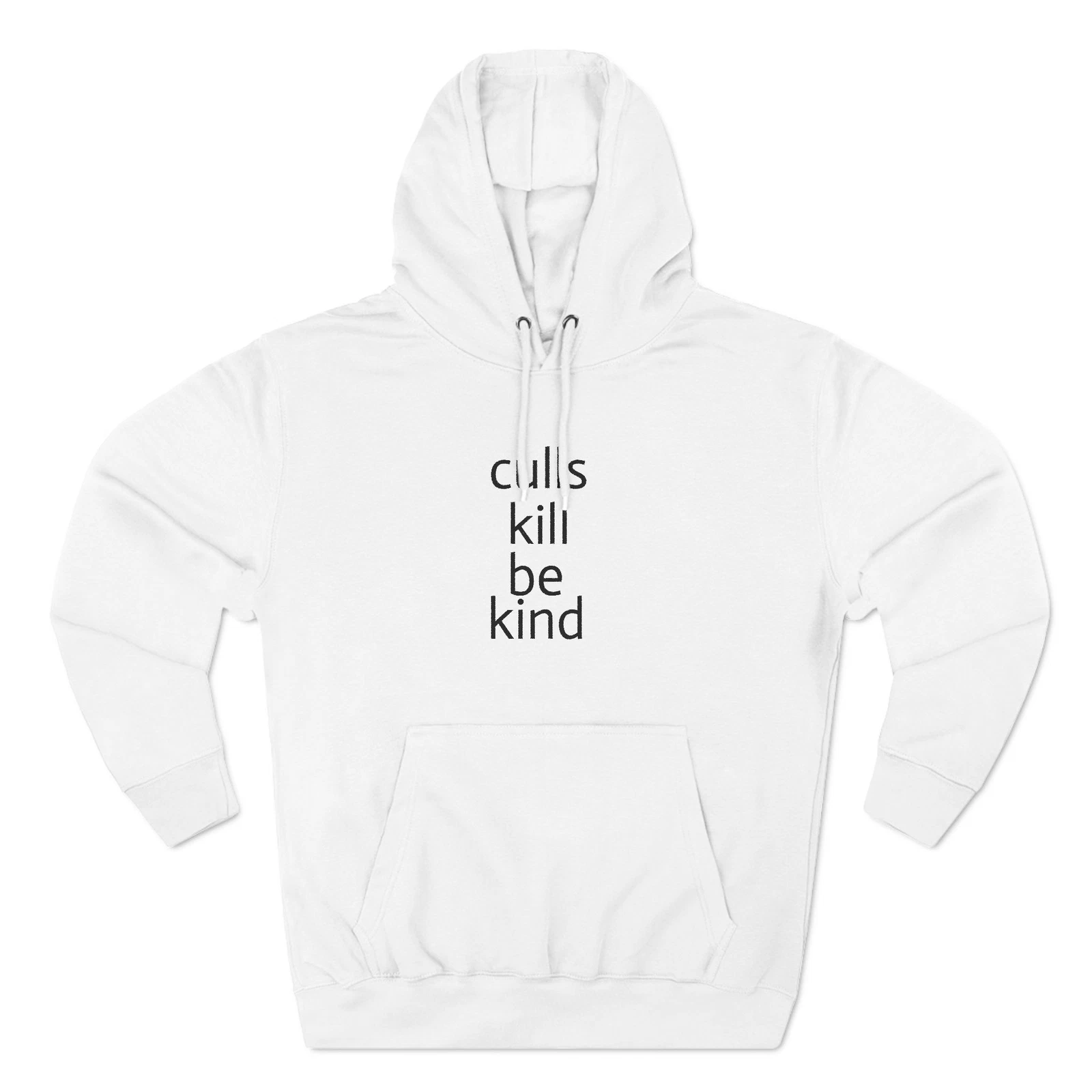 Three-Panel Fleece Hoodie, Modern Geometric Design, Cozy Sweatshirt for Men and