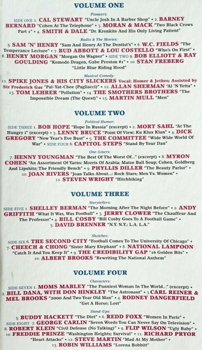 VINTAGE 1995 AMERICAN COMEDY BOX 1915-1994 BUT SERIOUSLY.. 4 CASSETTES RHINO BOX - Picture 4 of 5
