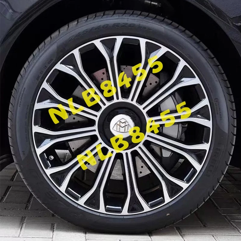 4x Maybach Gloss Black Wheel Center Hub Caps Emblem For 2020 Mercedes Benz S450 - Image 2 of 4