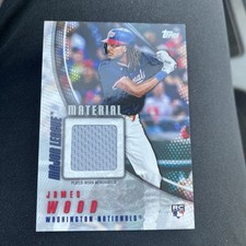 2025 Topps Series 2 Major League Materials Worn Jersey James Wood Rookie RC