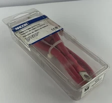 ANCOR 189141 Battery Cable Assembly 2 AWG 18 Inch Red 3/8 Stud Marine Grade thumbnail 1