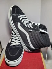 Vans Shoes Filmore Hi Black White Sneakers Suede/Canvas High Top Mens Size 10.5