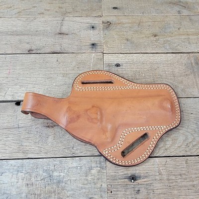 Bianchi #8 Shadow Leather Holster 38 357 S&W Belt Slide Tan