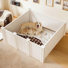 Whelping Box for Large Breed Dogs, Whelping Box for Puppies, PVC Puppy Plaype...
