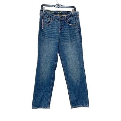 Wild Fable Women's Blue Mid-Rise Straight Leg EasyRigid Jeans Size 8