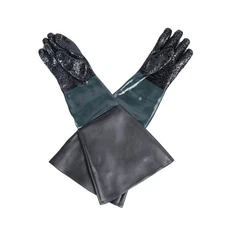 1 Pair Sandblasting Cabinet Gloves 23.6", Safety Work Gloves Blast Protection
