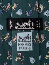 Hermes Tie 7596 SA. Silk 100 . Made In France. Excellent Condition